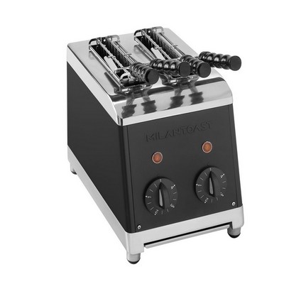 MILANTOAST Toaster 2 Zangen SCHWARZ 220-240 V 50/60 Hz 1,37 kW